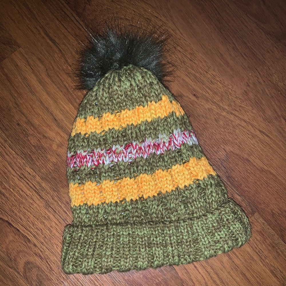 Knitted Beanie with Pom-Pom